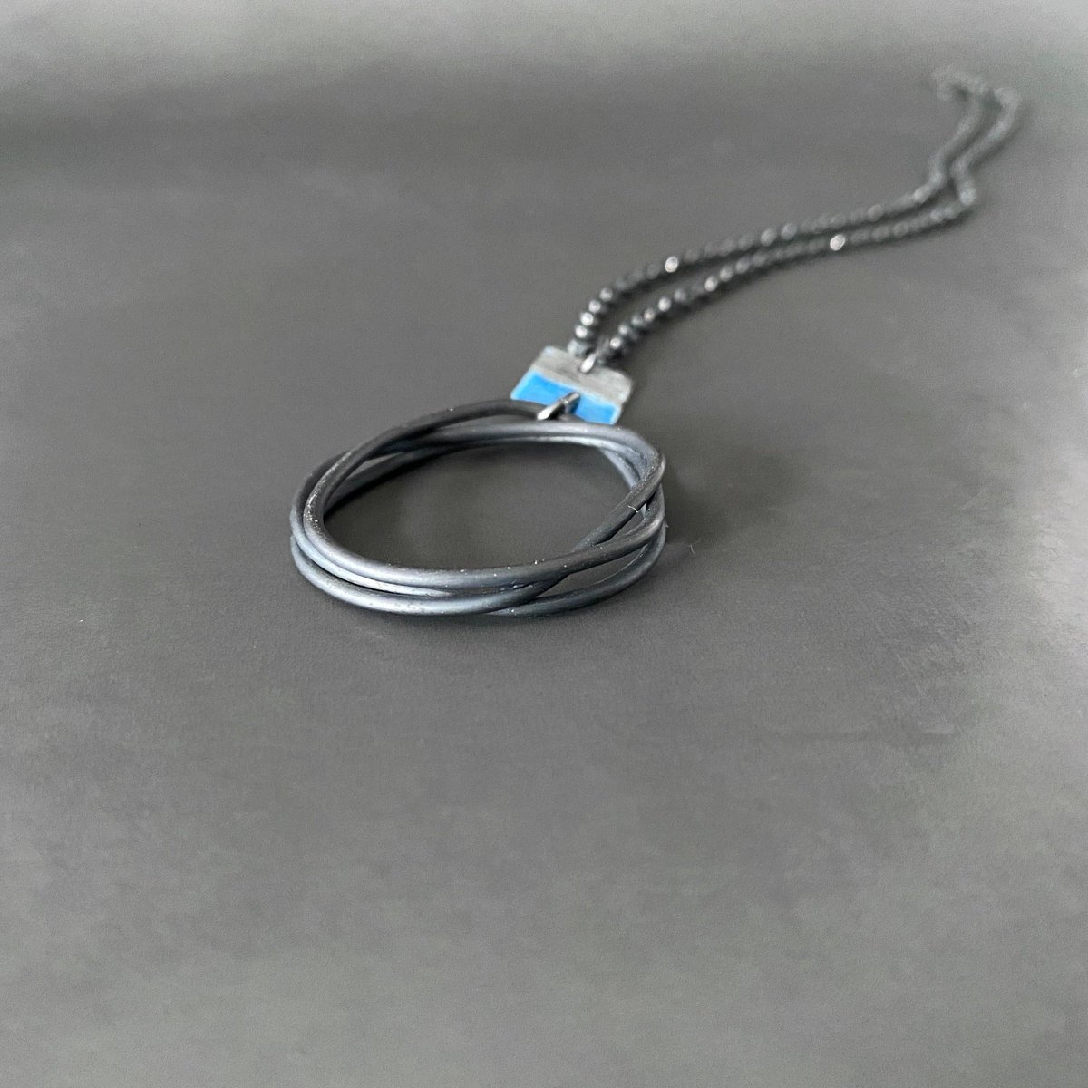 Handmade Aurelie Silver Enamel Necklace tuppu.net/f8c2acc1 #UKHashtags #inbizhour #MHHSBD #giftideas #HandmadeHour ##UKGiftHour #bizbubble #shopsmall #Oxidised