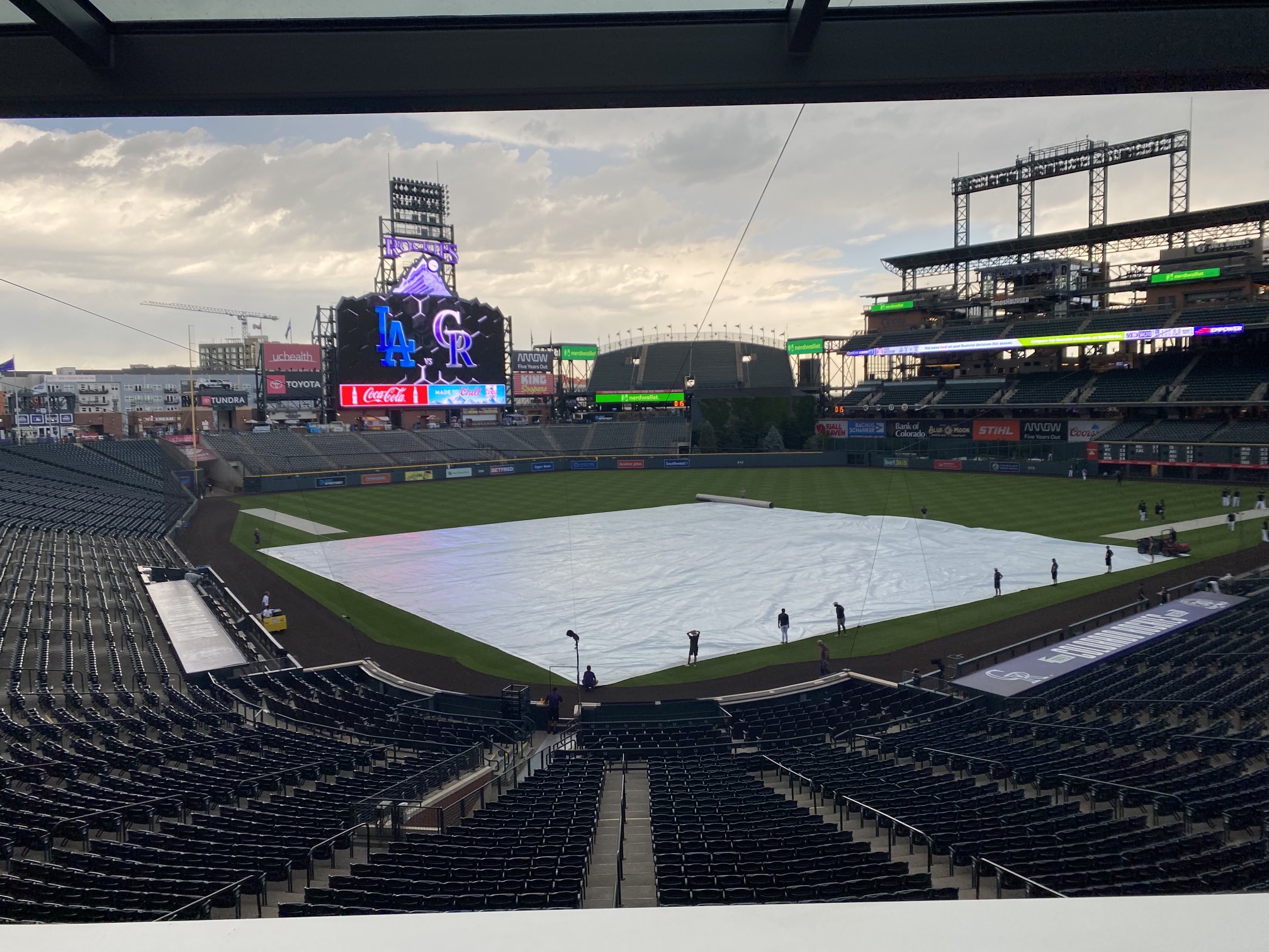 Bill Plunkett on Twitter "Tarp photo time. Just light rain, some