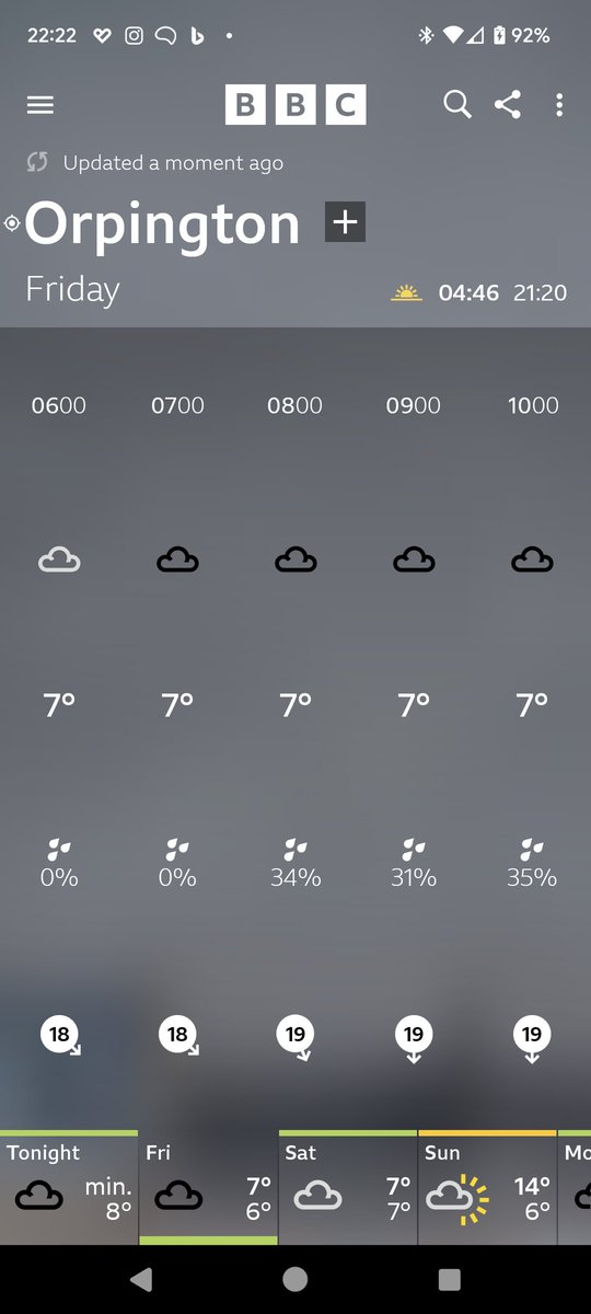 leo_inoue's tweet photo. #bbcweather #bbcweatherapp BBC Weather App seems to think it is January rather than June https://t.co/2kyzXwFb7R