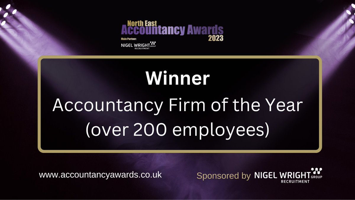 North East Accountancy Awards tweet media