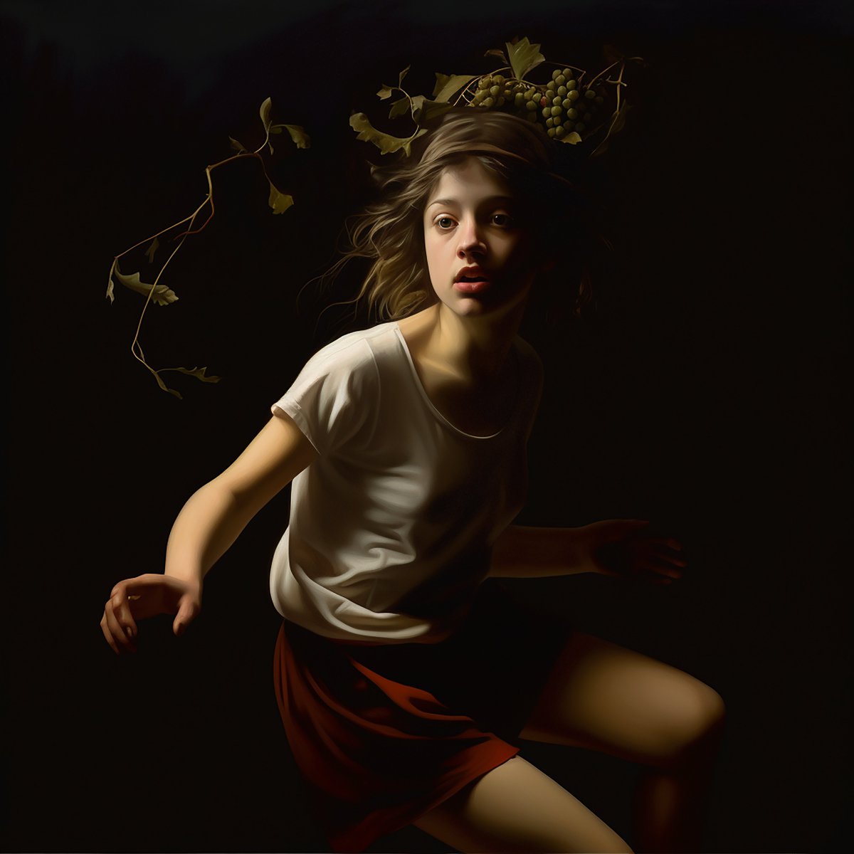 Good night friends! Sweet Dreams.🌙✨💛🌿
"Spirit of wine"🍷#aiart