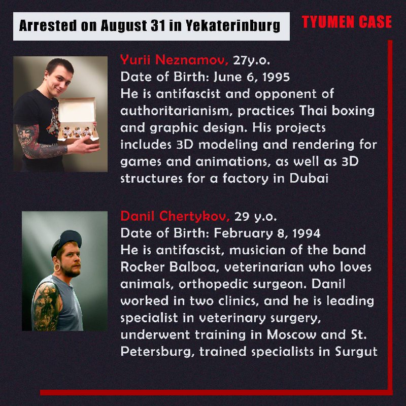 avtonom_org_en's tweet photo. «Tyumen case» in 5 minutes: https://t.co/75nIeYnix7, https://t.co/pNoyMgUAyn, https://t.co/HeAE3jgbsn
#tyumen_case #political_prisoners https://t.co/m7B11JhbCn