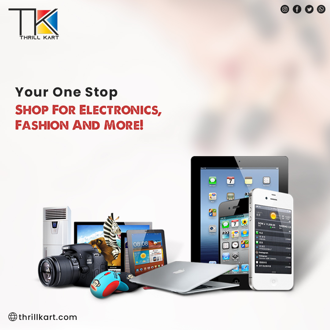 Welcome to Thrill Kart, your ultimate destination for electronics, fashion, and more!

Shop with confidence and experience the thrill of online shopping.

Visit us today!

➡ thrillkart.com
📱 843-424-0891

#QualityOverEverything #ShopWithConfidence #ShoppingExperience