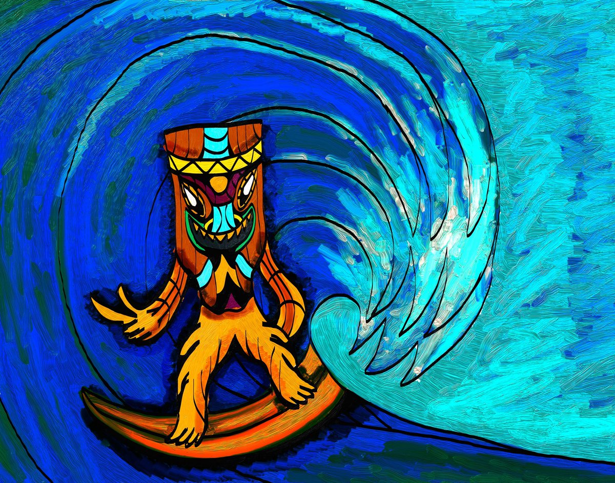 PlayerPheonix's tweet photo. Surfs Up Tiki Duds and enjoy the summer Tiki Vibes!!

https://t.co/TN4H7vJ3ed

#art #artwork #digitalart #Digital #summer #summerart #vibe #tiki #tikiart #colorful #oilpainting #oil #ArtistOnTwitter #artist https://t.co/CBpaH05ab5