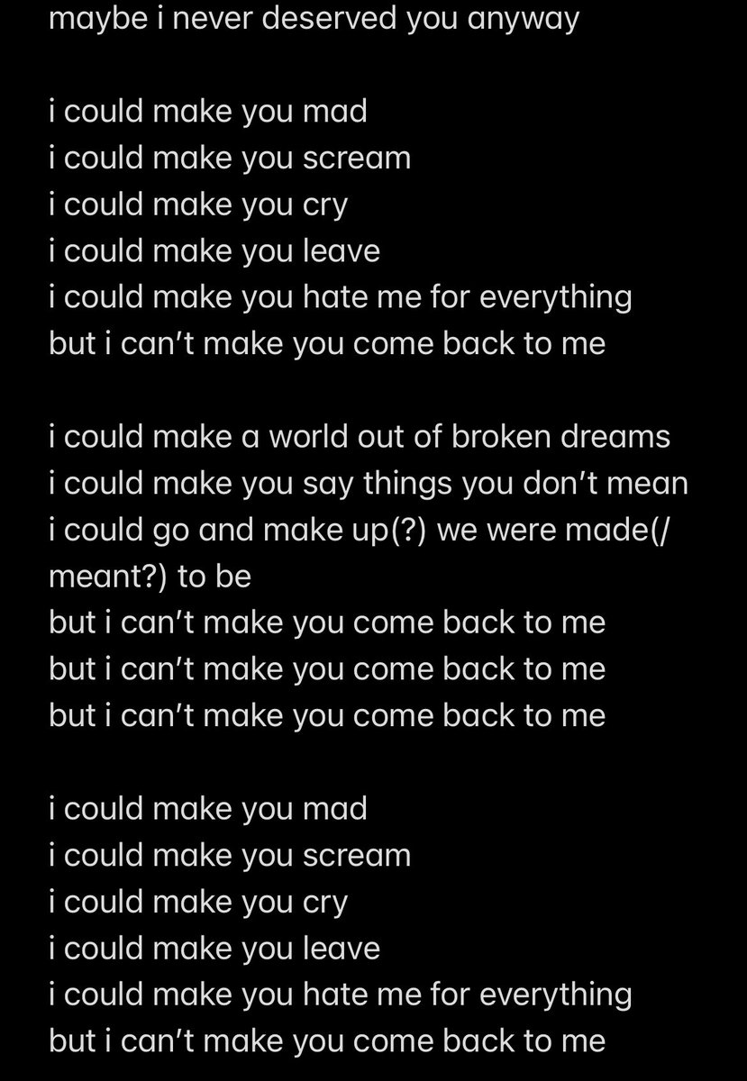 THE ROSE - BACK TO ME (LYRICS)
- contains inaccuracies!!! just a quick transcript from the lollapalooza stockholm performance

#TheRose