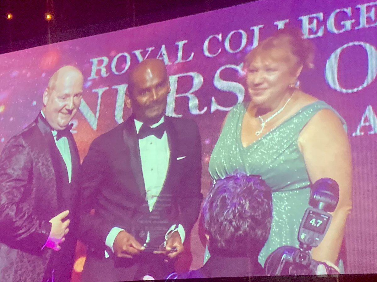 And he Won! #WalesNOTY23 wow, fantastic and well deserved recognition👏👏 <a href="/NRKSelvaraj/">Nelson</a> <a href="/CUHealthSci/">School of Healthcare Sciences</a>