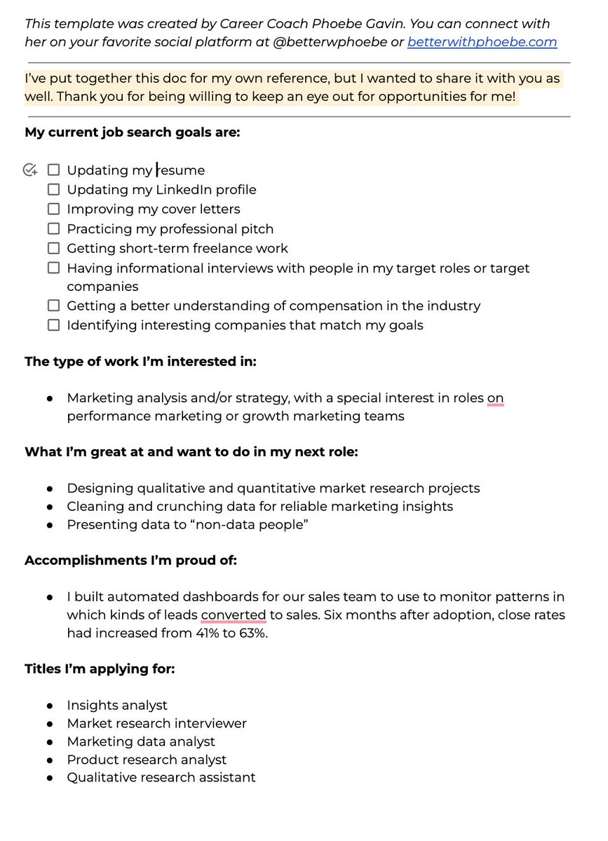 Phoebe the Career Coach tweet media