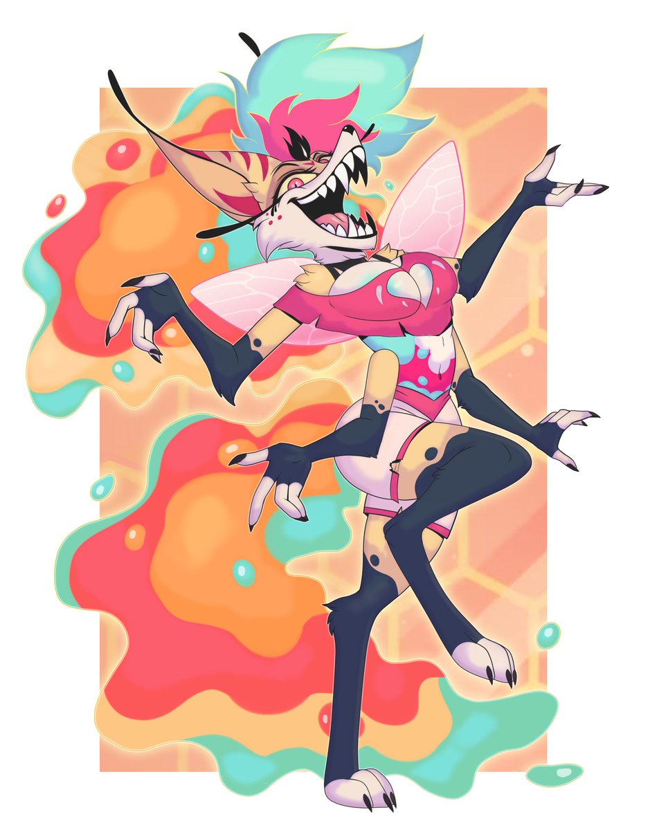 Invidiart's tweet photo. Queen Bee-lzebub looks fun https://t.co/c3W4ah8LmQ