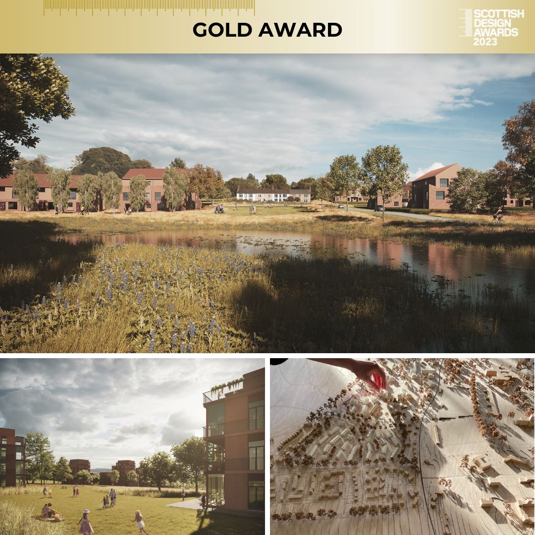 Congratulations to @Collective_Arch for winning a GOLD AWARD in the Masterplanning category for the Ladyfield masterplan!; #scotdesign bit.ly/3NupeEl