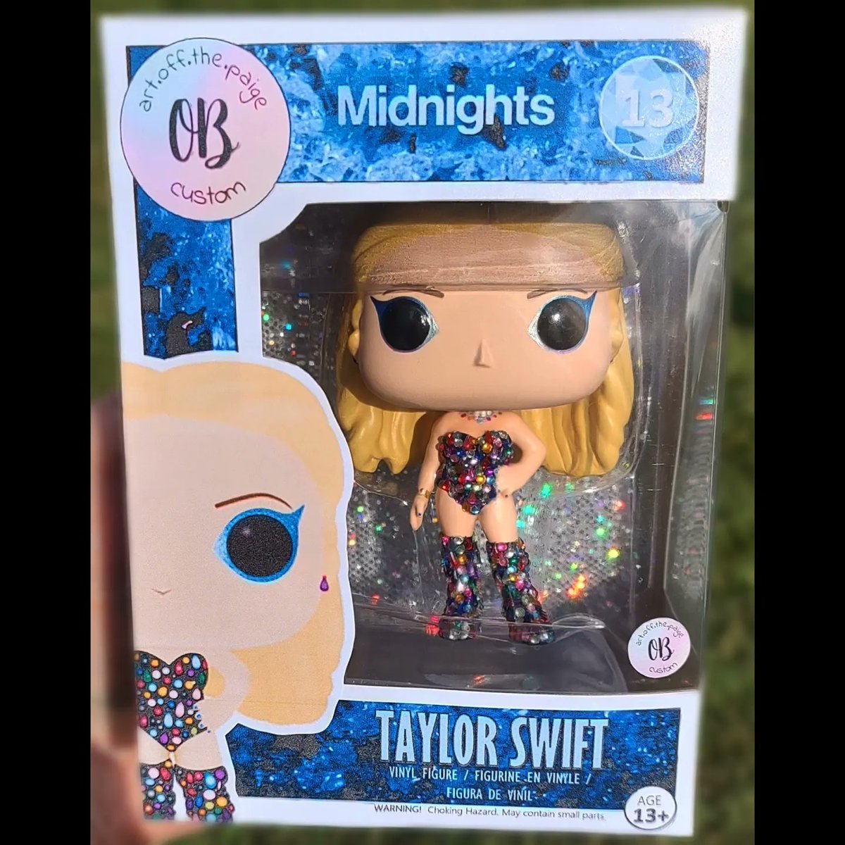 CUSTOM Taylor Swift Midnights Funko Pop made by ME 💙 #taylorswift #mi