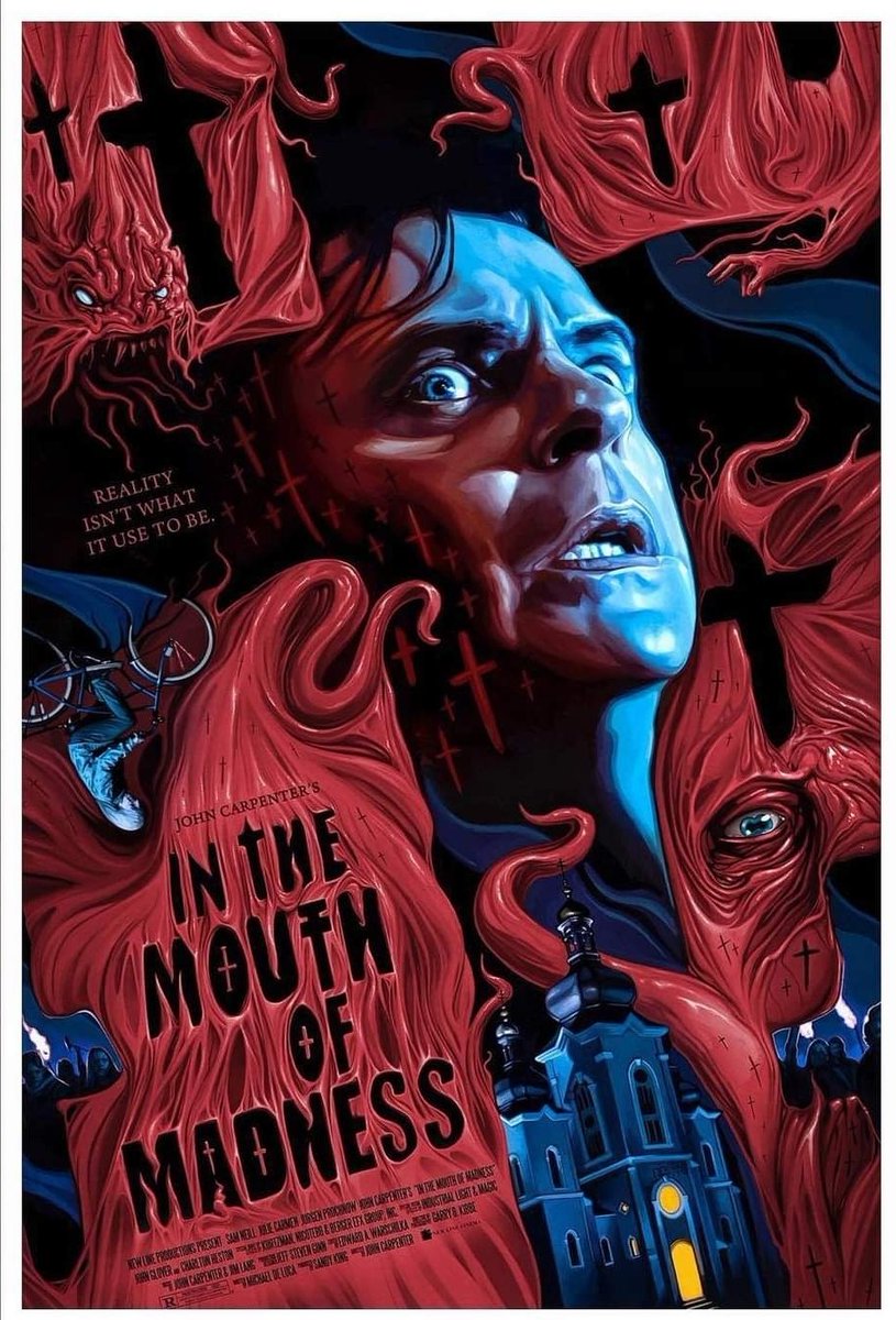 #NowWatching 🎬 
In The Mouth
Of Madness (1994)
#HorrorMovies 
#FilmTwitter