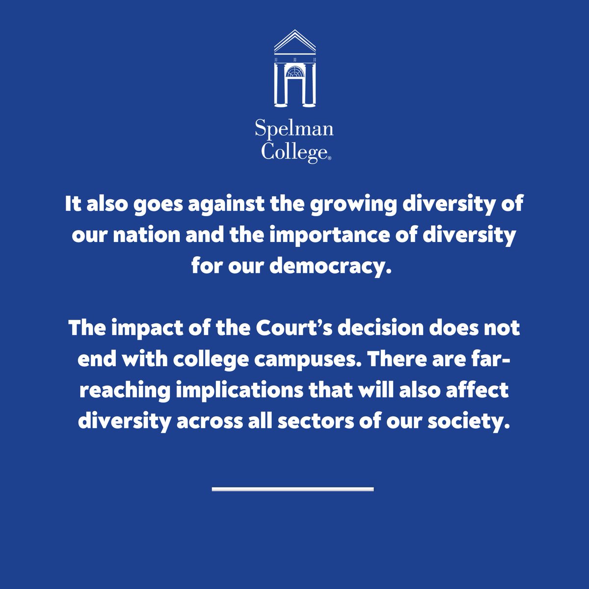 Spelman College tweet media