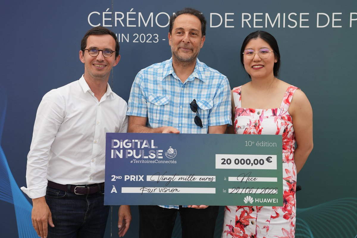 Huawei France (@huaweifr) on Twitter photo Le 2nd prix Digital #InPulse #Nice est remis à la #startup <a href="/FAIRVISION_FR/">FAIR VISION</a>, par <a href="/anneclairewang/">Anne-Claire Wang</a>, responsable de Digital InPulse de Huawei et <a href="/jean_delalandre/">Jean Delalandre</a>, délégué général du <a href="/comiterichelieu/">Comité Richelieu</a>. Le 2nd prix Digital #InPulse #Nice est remis à la #startup <a href="/FAIRVISION_FR/">FAIR VISION</a>, par <a href="/anneclairewang/">Anne-Claire Wang</a>, responsable de Digital InPulse de Huawei et <a href="/jean_delalandre/">Jean Delalandre</a>, délégué général du <a href="/comiterichelieu/">Comité Richelieu</a>.