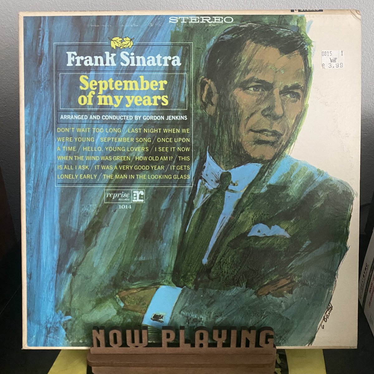 DelanyJeff's tweet photo. This one is steeped in a sentimentality or wistfulness that’s very soothing. Sinatra had just turned 50 and he was reaching a new level of popularity capped by this album. Sinatra won Grammys for Album of the Year and Best Vocal Performance. https://t.co/8SBwRF5J3T