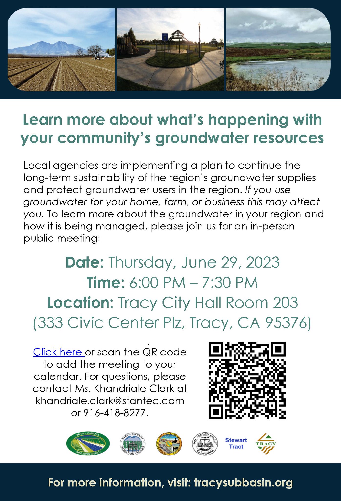 City of Tracy, CA on Twitter "Learn more about what’s happening with our groundwater resources