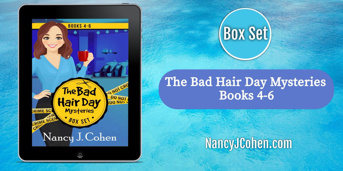 nancyjcohen's tweet image. “The action is heart-stopping enough to set your hair on end.” Bad Hair Day Mysteries Box Set Volume Two #cozymystery #boxedset amzn.to/3b7xyb0