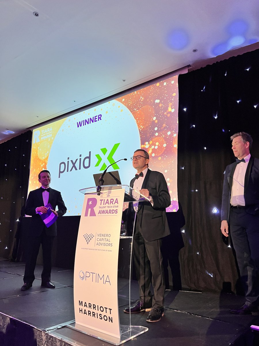 Delighted to have won the ‘Workforce Solution of the Year’ at tonight’s Talent Tech Awards. Further recognition of our excellent mid market focussed PixidVMS platform #pixidvms #pixid #tiara2023