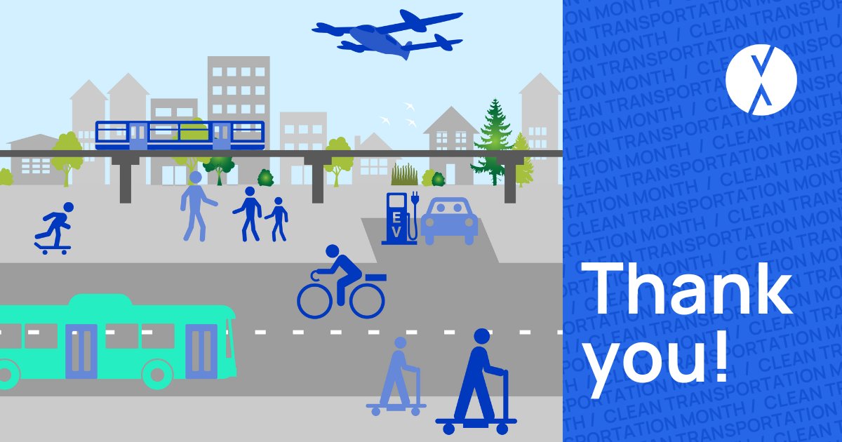 Invest_Van's tweet image. #CleanTransportationMonth is ending, but we can take action all year round to support Clean Transportation and our region’s “green economy”.
Follow the organizations tagged in the photo below for the latest on #CleanTransportation in our region. Thanks for celebrating with us!