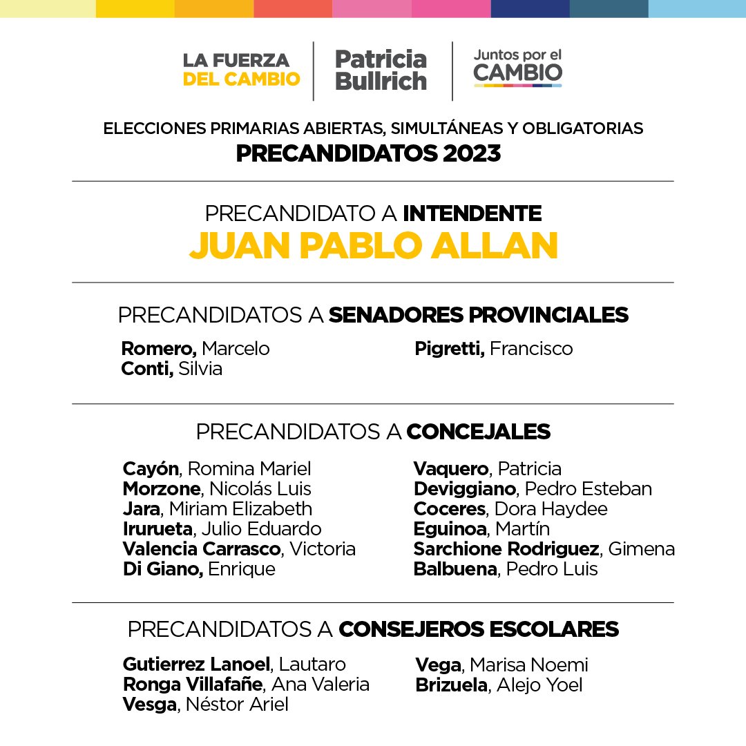 jpabloallan's tweet photo. Con orgullo les presento a los candidatos de @PatoBullrich en La Plata. 

Un equipo serio, diverso y profesional, que tiene experiencia, energías renovadas y mucha fuerza para ordenar la ciudad. https://t.co/U4uHYQ16Uk