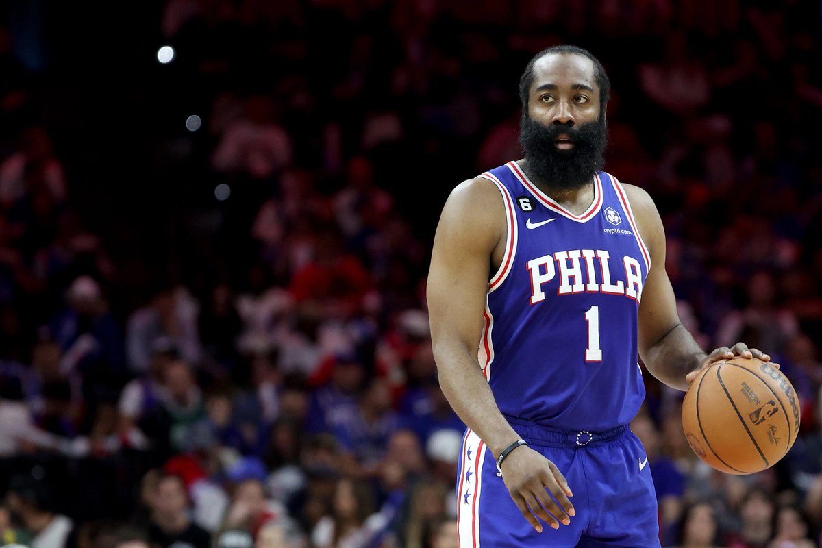 StarttMuse's tweet photo. Sources: Philadelphia has finalized a buyout with James Harden, clearing way for him to sign 2-year, $68M deal with the Los Angeles Lakers, league sources tell ESPN. Deal includes player option.

@wojespn 

The Beard has landed in L.A.😳 https://t.co/E9d7Xejjx3