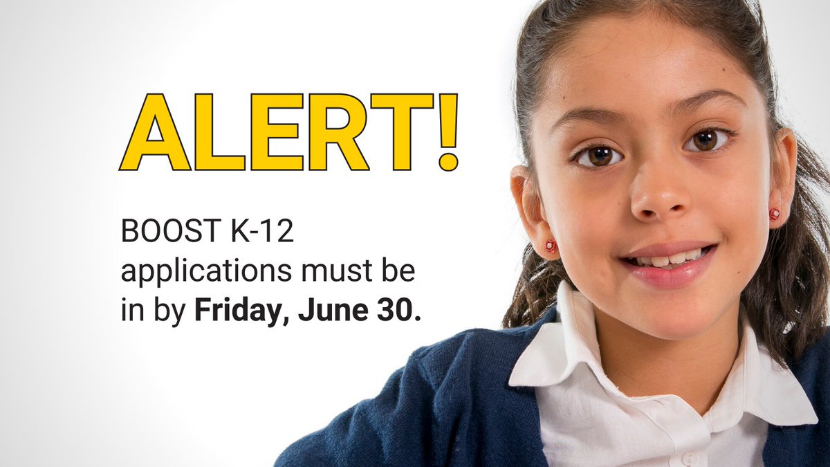DEADLINE ALERT: You MUST apply for Maryland BOOST scholarship for your K-12 child to attend a nonpublic school this fall  by this Friday, June 30. Apply here: marylandpublicschools.org/boost