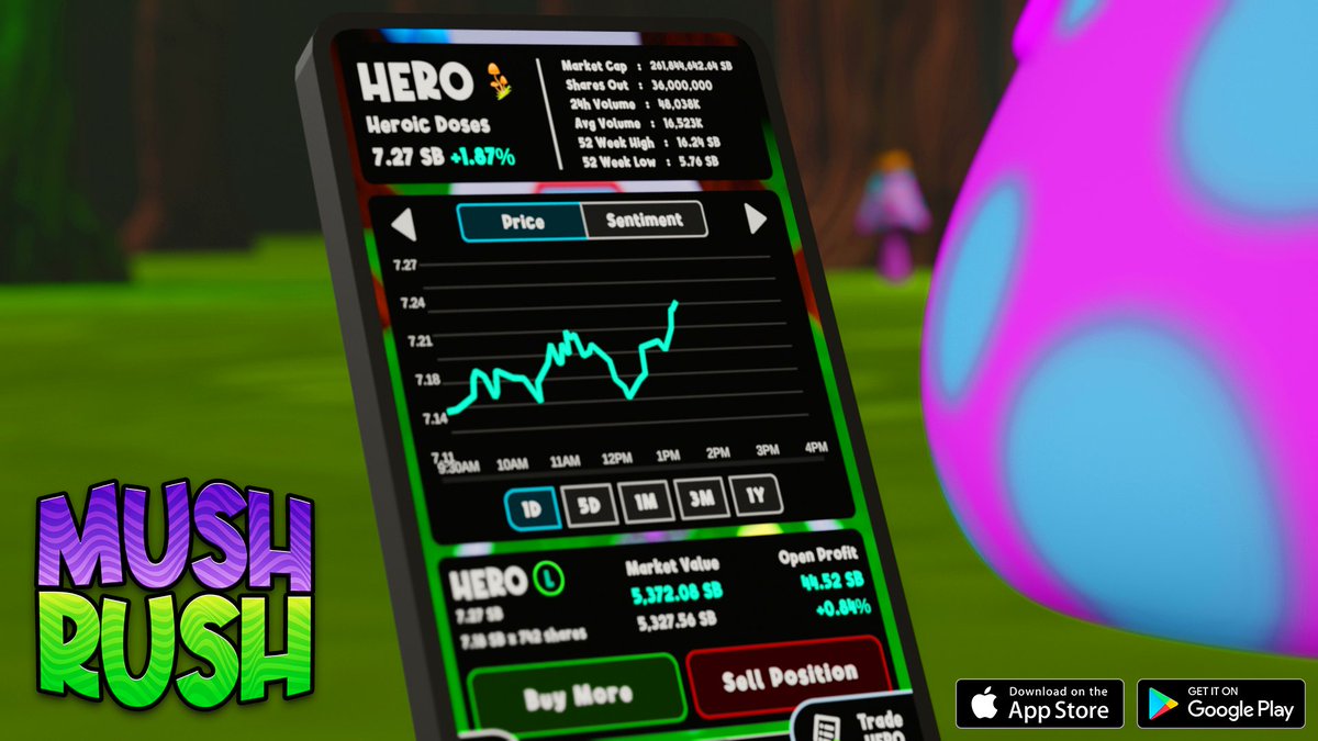 #Market is CLOSED! Time for all you #daytraders, #marketmakers, #financebros, #wallstreetbets folks to jump into the ULTIMATE stock market game! 📈🍄 Download MUSH RUSH today! 🔗onelink.to/mushrushgame