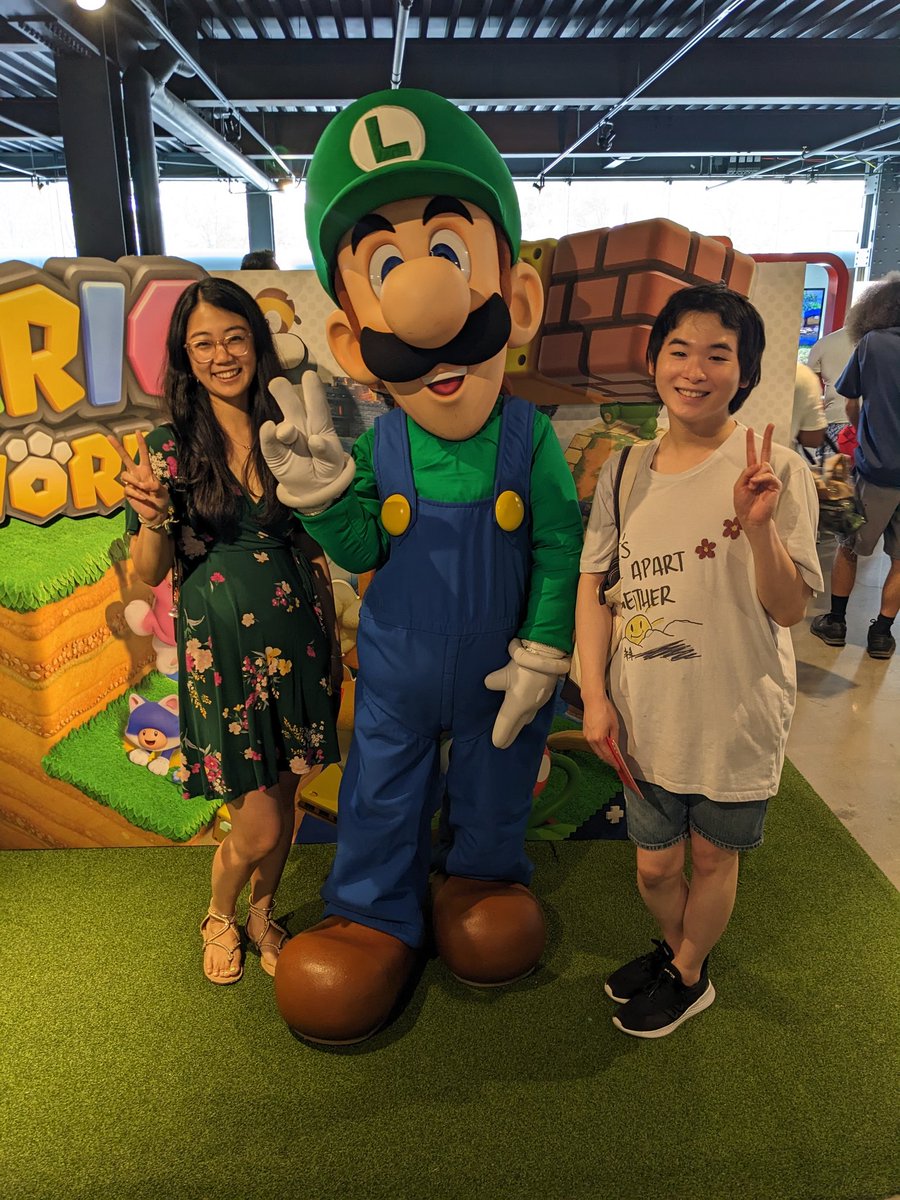 Ken and I met two world-famous brothers today 🍄🥹 I am so blessed ✨

#Nintendo #SummerOfPlay