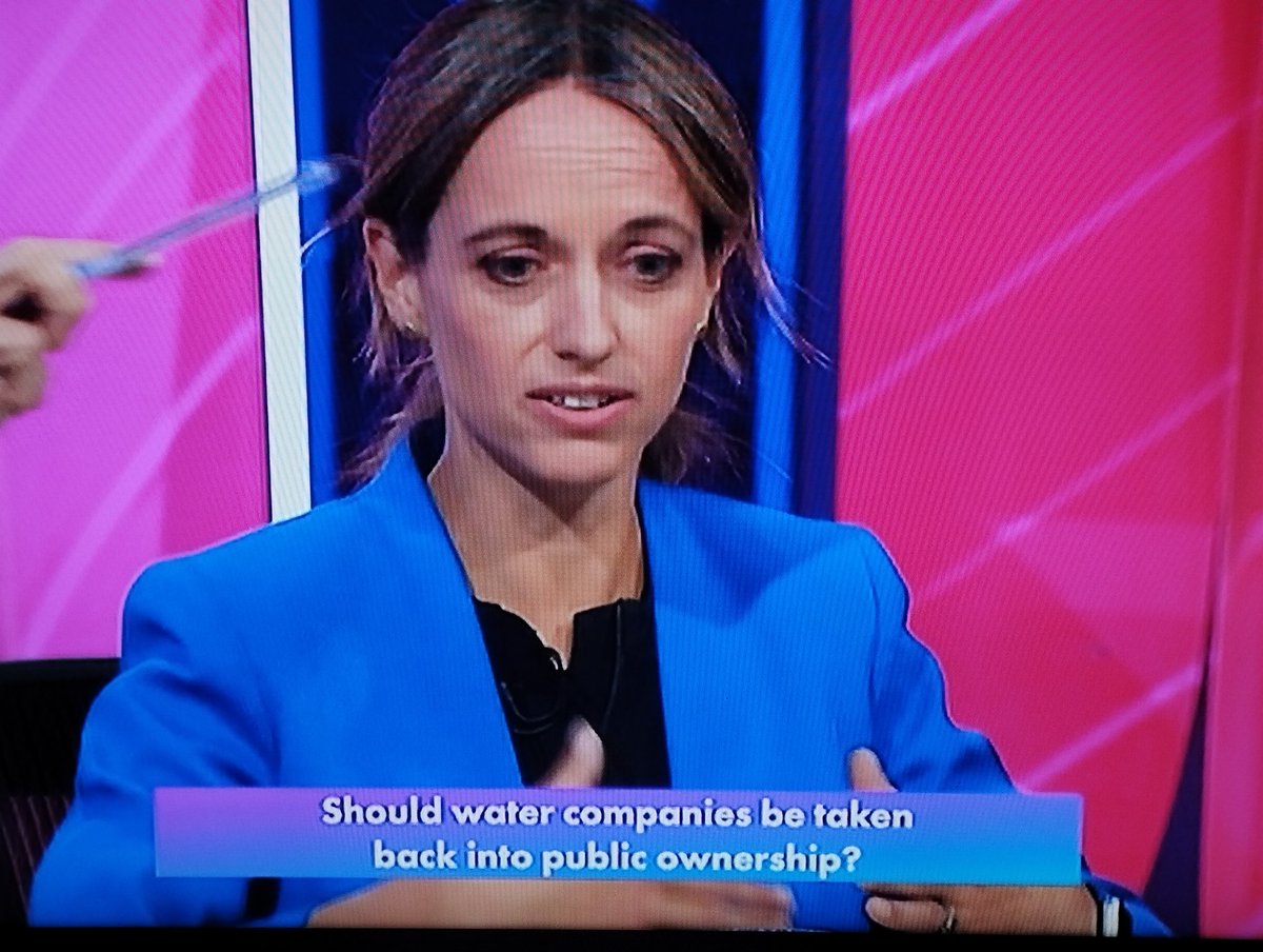 #HelenWhately desperately reading from her briefing notes as she attempts to criticise the nationalised water company in #Scotland! Let's see how much time #MhairiBlack gets to rebut her pish! #bbcqt