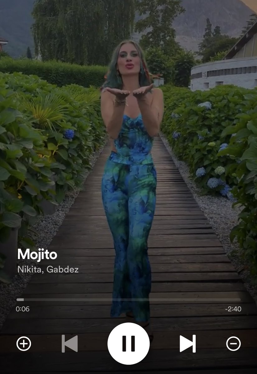 È ufficialmente uscita “Mojito” la canzone di Nikita!🍹

Niki spacca! ❤️‍🔥
bravissima la fata.🧚✨

Che vibes estivee.☀️

Ascolta mojito qui!⬇️
open.spotify.com/track/4c0SIoJA…

<a href="/Uraganonikita/">Nikita Pelizon</a> 
#Gfvip #nikiters #mojitonikita