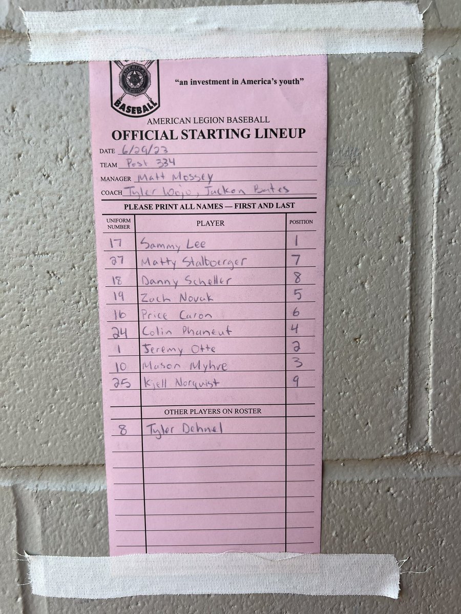 Post334Baseball's tweet image. Post 334 back on the East field against St.Michael Blue. #pickleball @SammyLee_17 on the mound.