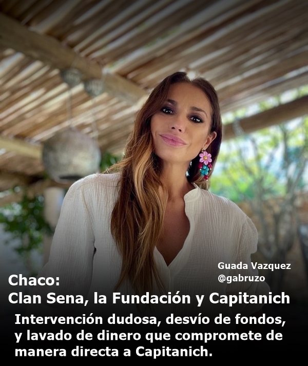CHACO, UNA BOMBA A PUNTO DE EXPLOTAR. 

  En un informe especial Guada <a href="/guadavazquez/">Guadalupe Vázquez Oficial🌱</a> saca a la luz una trama de corrupción y poder entre el Clan Sena y Capitanich.  

Cada vez más cerca que se destape una olla que va a salpicar para todos lados

.