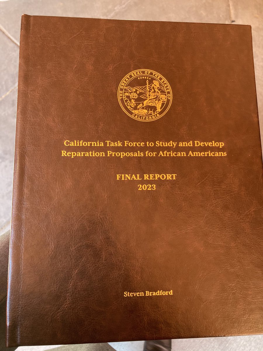 The CA #Reparations Task Force's final report has been published. Everyone should read it to clearly see the lasting impacts of slavery and discriminatory policies. Reparations are not a handout or charity. They are a debt owed and long overdue. #CALeg 
oag.ca.gov/ab3121/report