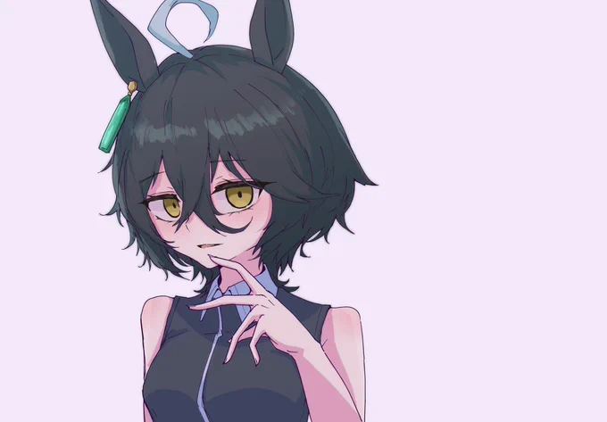 #今月描いたイラストを晒そう ウルフとゆるふわヘアにハマった
