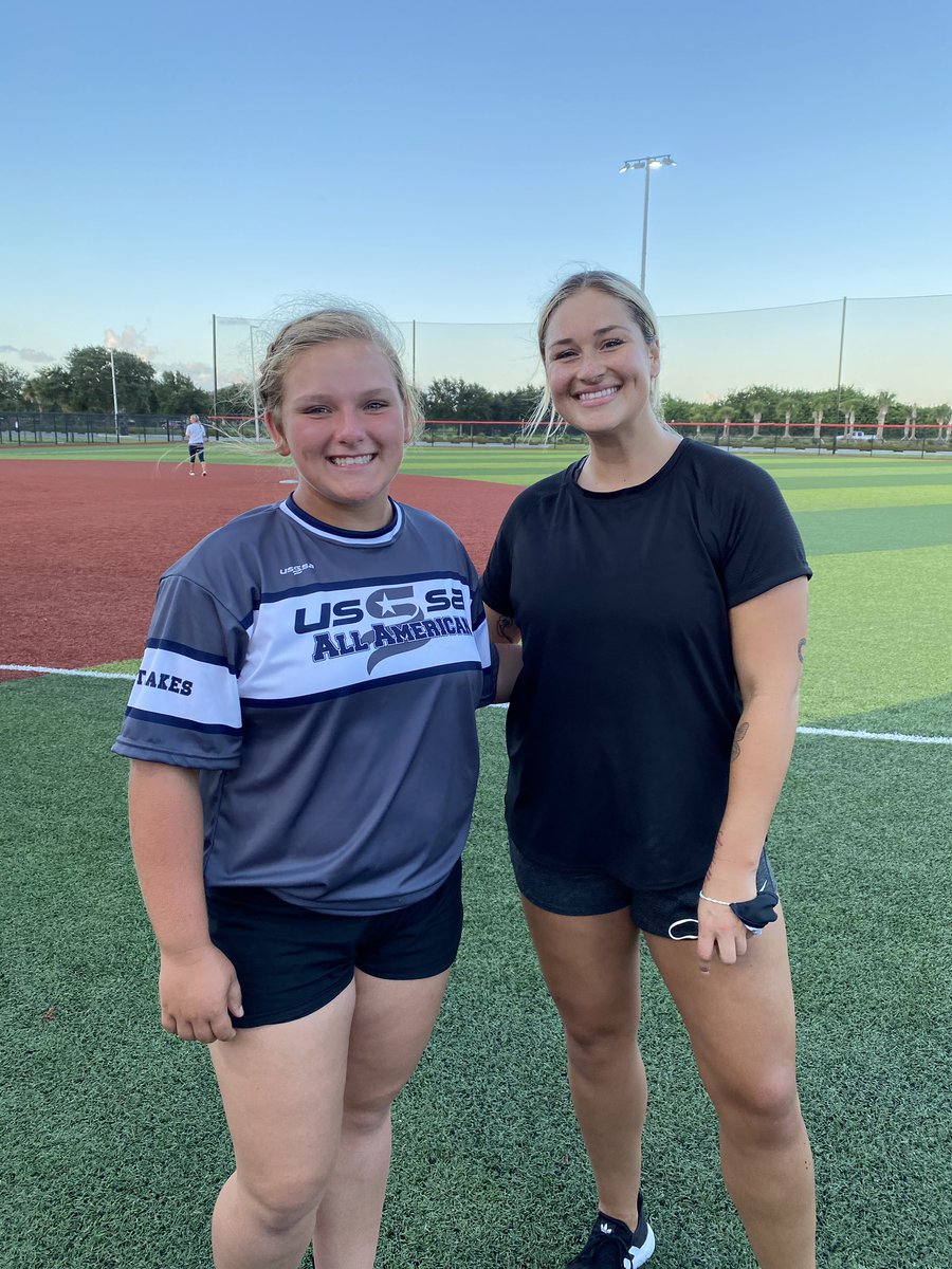 Throwback to All American games where Lauren Chamberlain coached my team. She could hit the ball in her day!!!  <a href="/IndWesSoftball/">IWU Softball</a> <a href="/BabinskiSteve/">Steve Babinski</a>