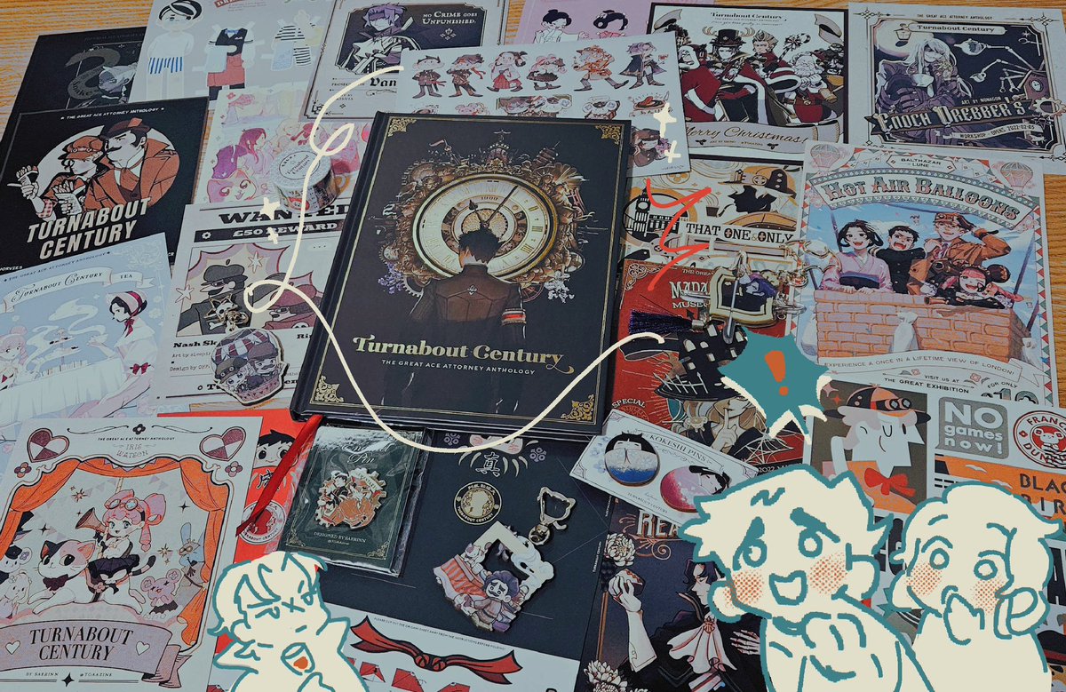 EEEEE finally got my copy of <a href="/TGAAzine/">TURNABOUT CENTURY ✨</a> and its… so breathtaking………….