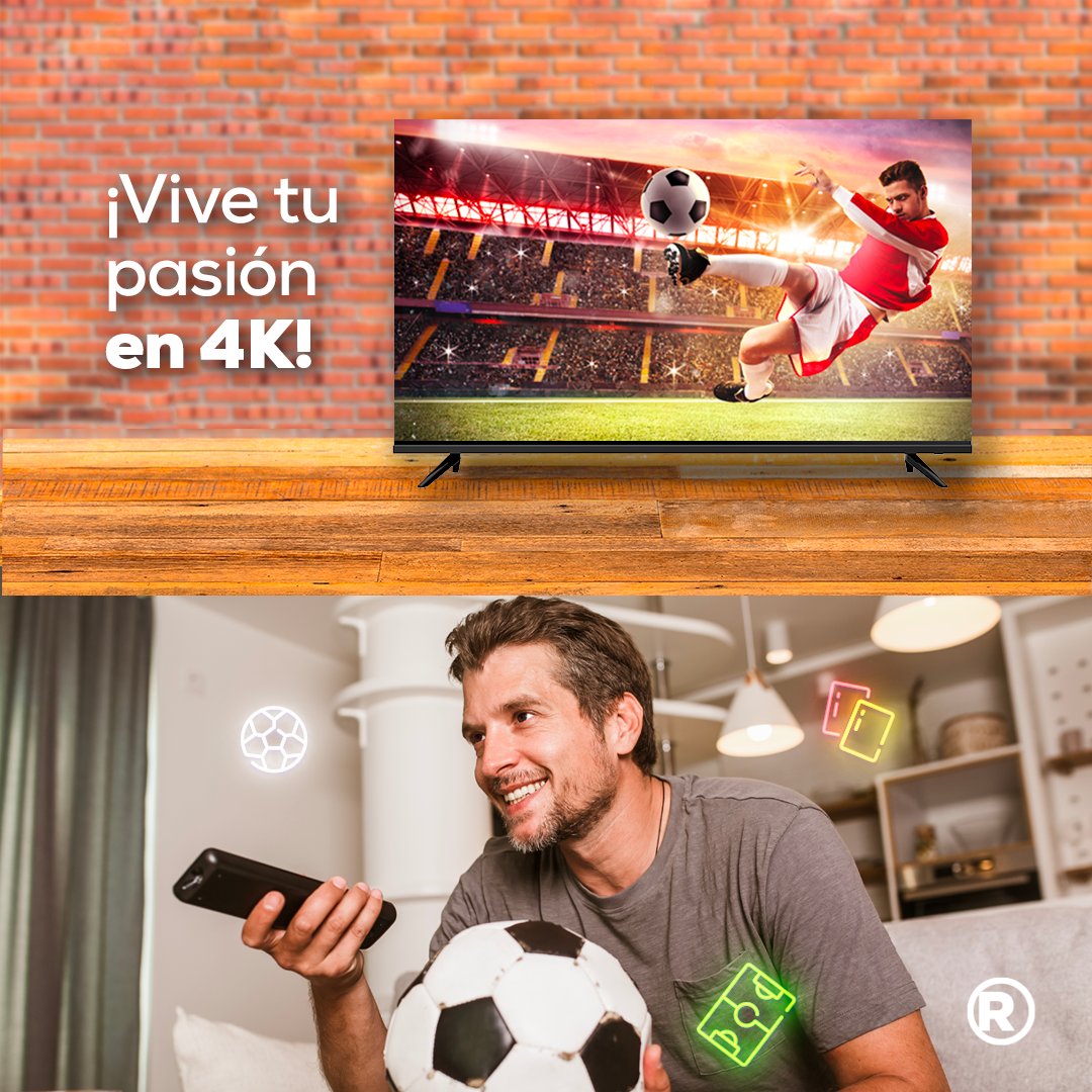RadioShack_Mex's tweet photo. Se acercan las competencias internacionales y qué mejor que estar preparado con la pantalla Pantalla JVC Smart Roku. 🤩⚽
Consíguela aquí: https://t.co/T8RTaXvPS4
#ConectandoContigo #AmamosLaTecnología https://t.co/fC1Khr4xVW
