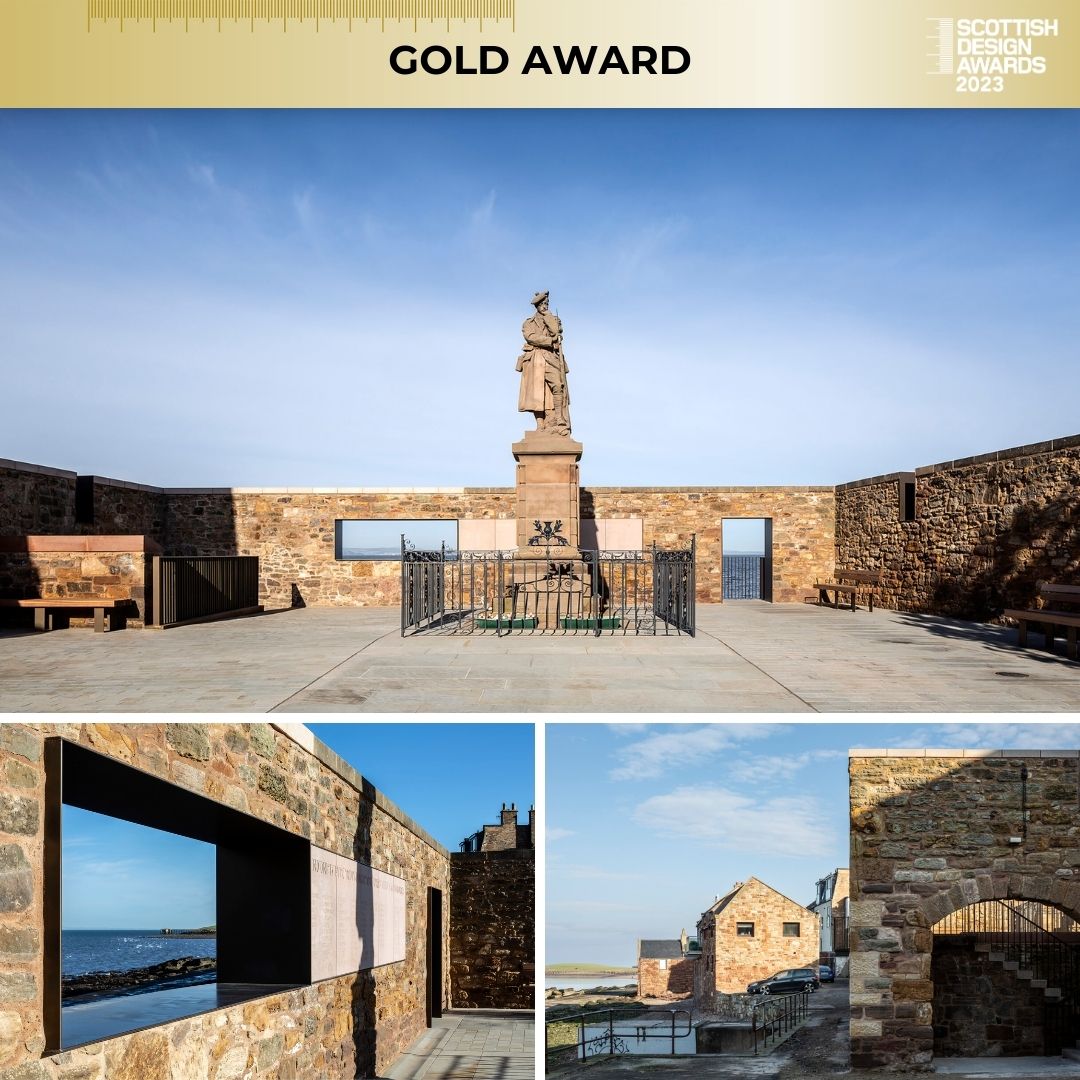 The Chair Award for Architecture, awarded by Heather Claridge @ArcDesSco goes to @rankinfraserLLP @NarroAssociates , Irons Foulner, Morham and Brotchie and Alliance CDM for Prestonpans Civic Square Congratulations!, #scotdesign bit.ly/3pu4KUf
