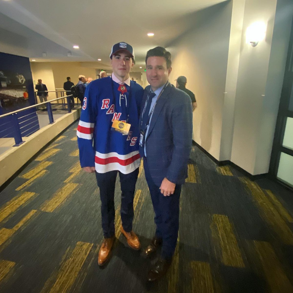 Happy #NHLDraft Day to our 05 alumni Aram Minettian and Drew Fortescue, who were drafted by the <a href="/DallasStars/">Dallas Stars</a> and <a href="/NYRangers/">New York Rangers</a>. We’ll be rooting for you always! #RollMF #LGR #TexasHockey