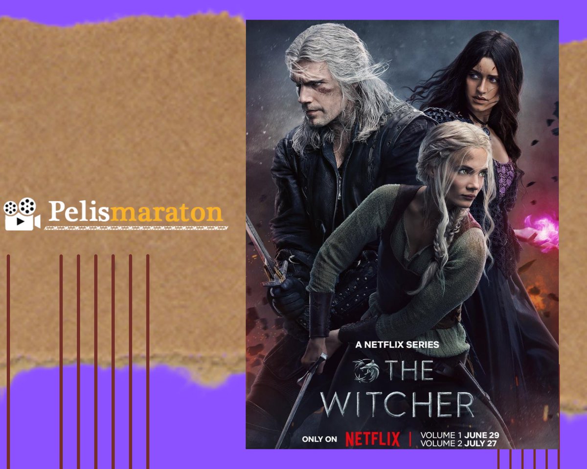 pelismaraton's tweet photo. #TheWitcher Geralt de Rivia, un cazador de monstruos mutante, viaja en pos de su destino por un mundo turbulento en el que, a menudo, los humanos son peores que las bestias. #thewitcherseason3 #HenryCavill #videojuegos #Aventuras Ya disponible https://t.co/MBWjA7jjv6 https://t.co/kfOtJqC92j
