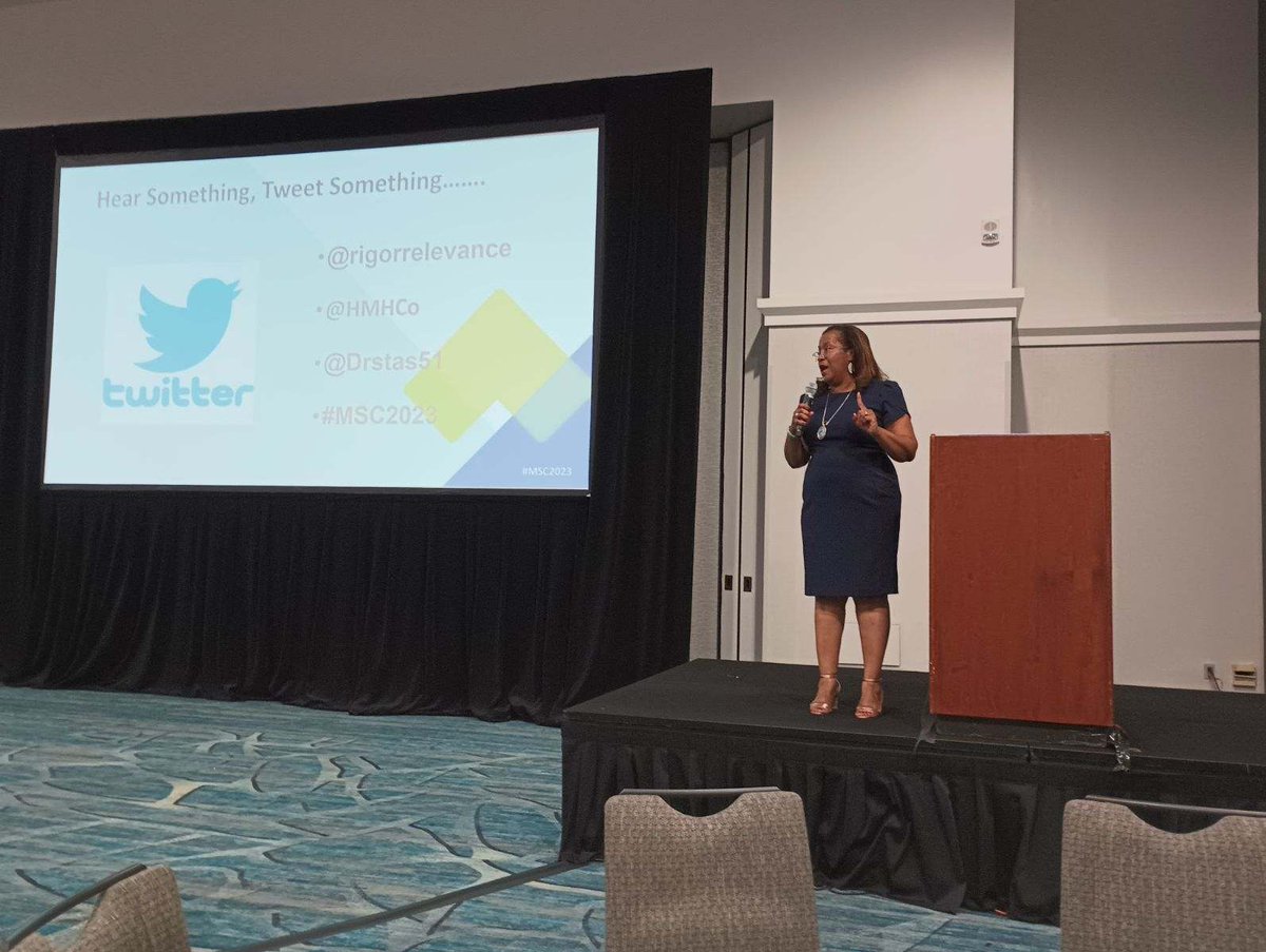 So honored to present the Rigor/Relevance Framework at #MSC2023 <a href="/RigorRelevance/">Nonactive Account</a> <a href="/HMHCo/">HMH Education</a>