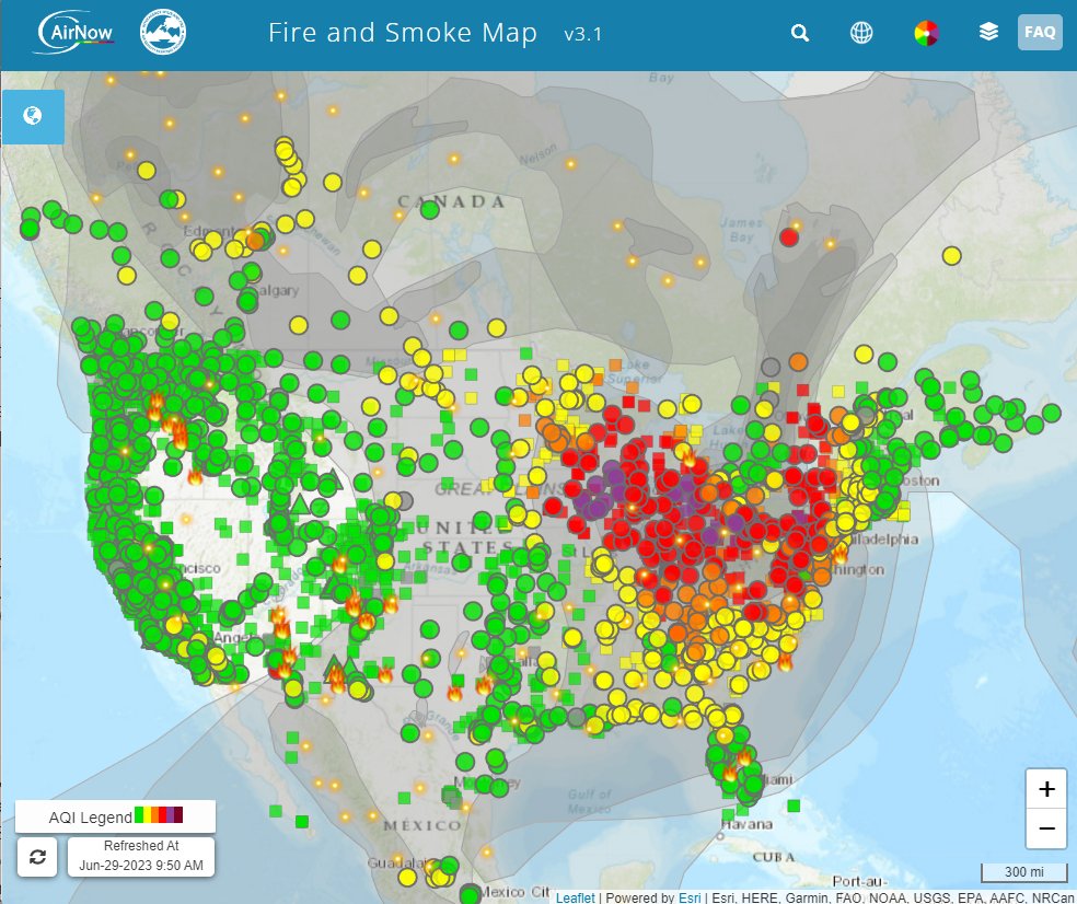 Epa Airnow Map