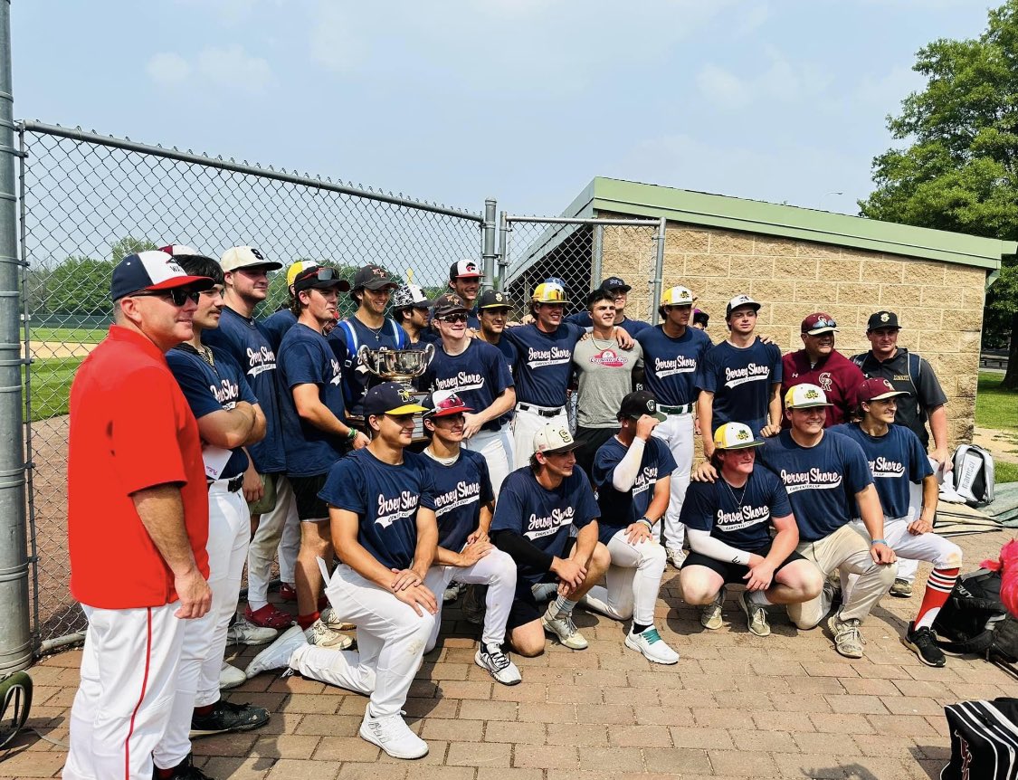 Congratulations to the 2023 Jersey Shore Carpenter Cup team, especially our own @Nicco_Maribo for bringing home the championship today defeating Tri-Cape 8-1. @BMSTANGSports @CarpenterCupBB