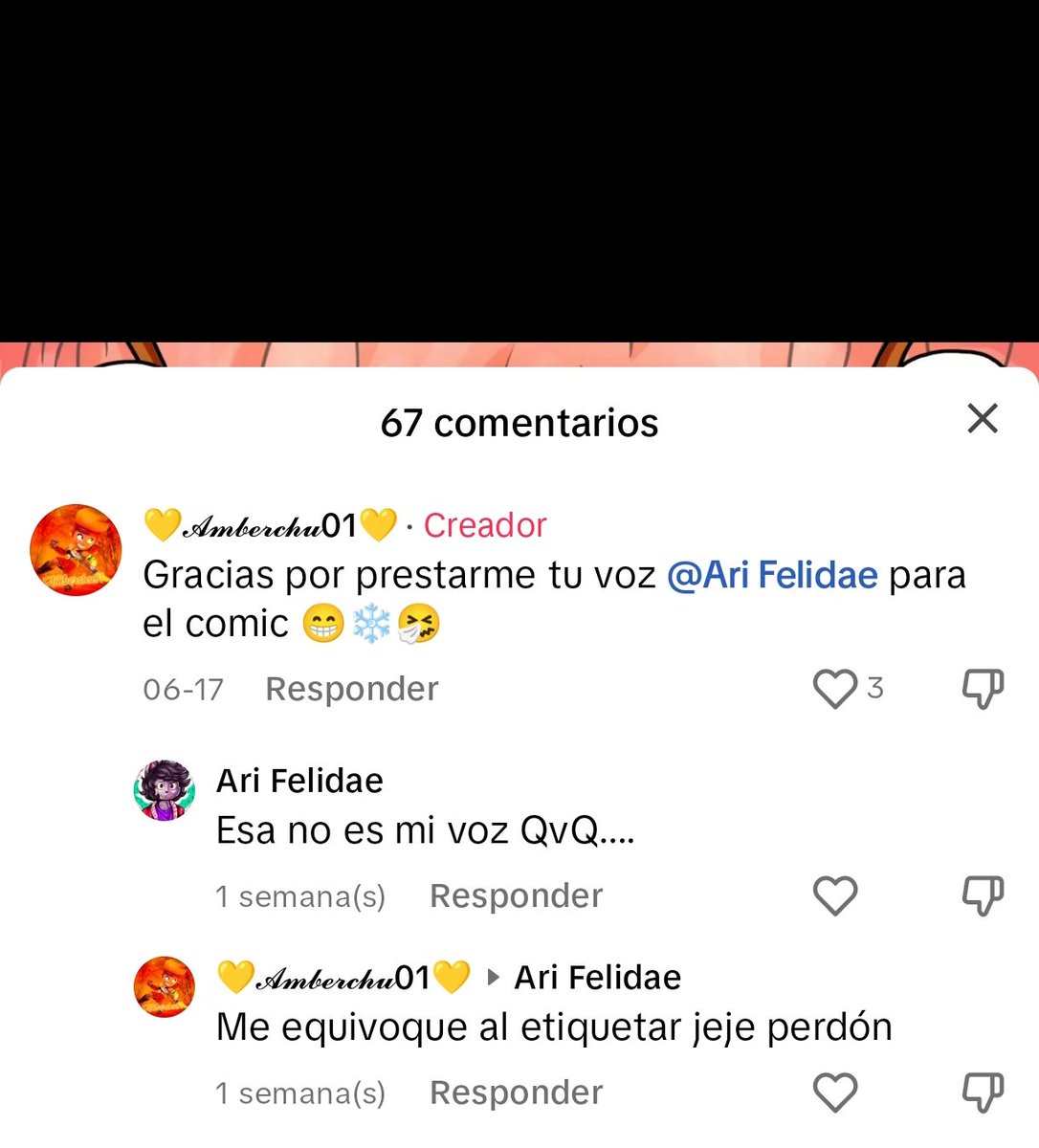 Chicos, un usuario de tik tok anda apropiándose de fandubs míos y de otros diciendo que "el los hace" y bla bla bla.

¿Por qué le escribí "borra mi vídeo y no me bloquees"? Porque ya lo había hecho con mi cuenta principal y el canalla me bloqueó. 

Hice video al respecto 👇🏻