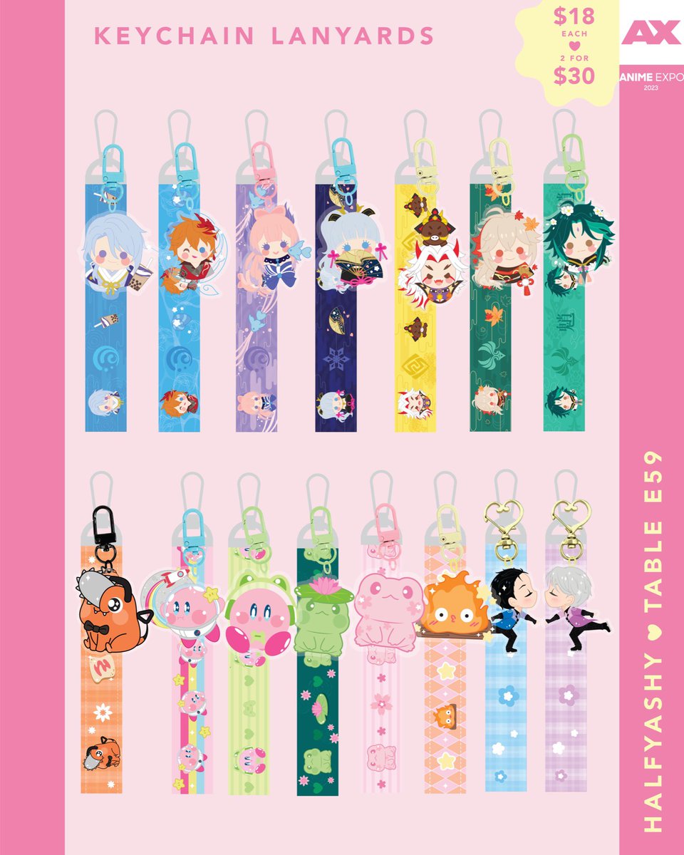 halfyashy's tweet photo. AX 2023 Catalog! Come visit us at E59! I’ll also have some prints and stickers. I’ll post them later. #AXArtistAlley2023 #AX2023 #AnimeExpo https://t.co/XBzK2XGPIr