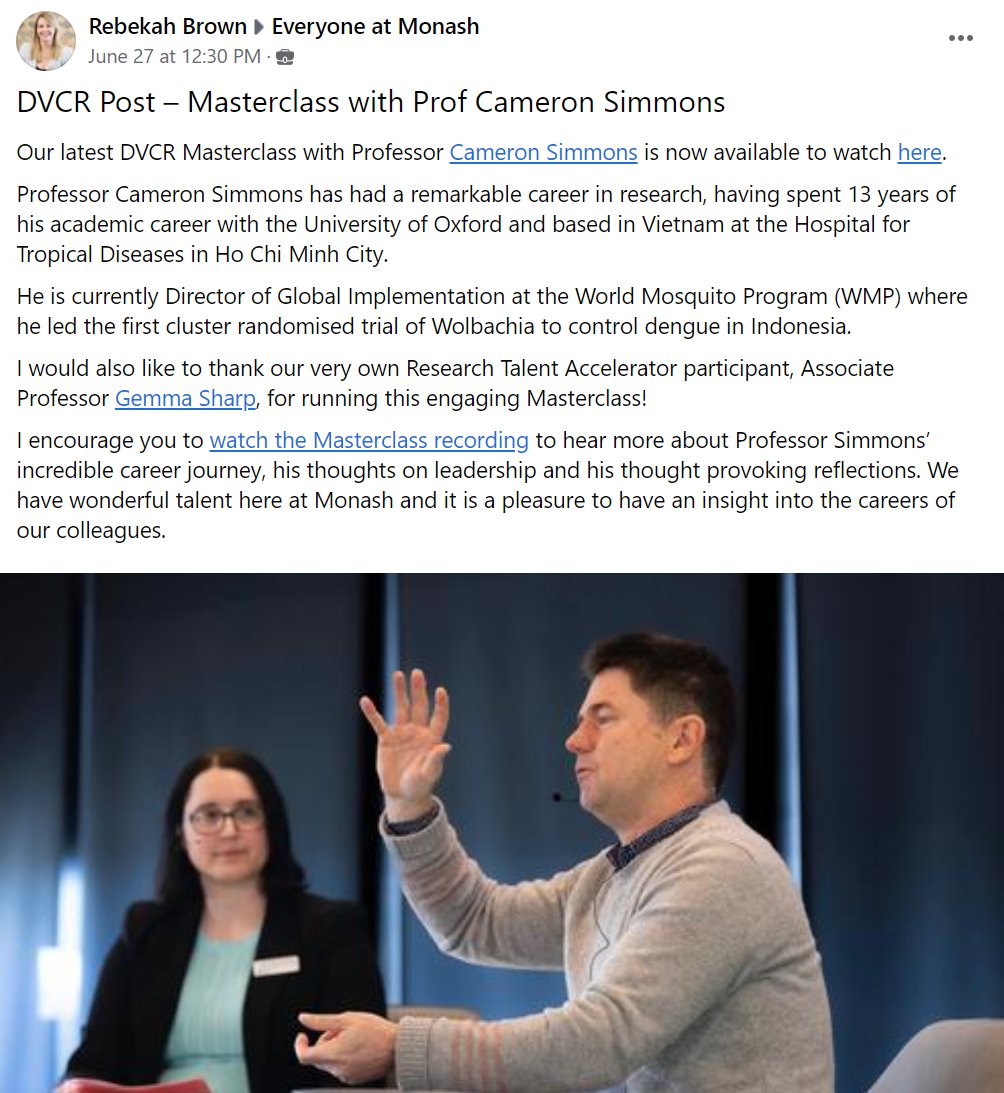 Professor Gemma Sharp (@gemmasharp11) on Twitter photo Trying to emulate our fab #DVCR Prof Rebekah Brown <a href="/MonashResearch/">Monash Research</a> in the #MasterClass series w/ the impressive Prof Cam Simmons ššyoutube.com/watch?v=iQQoGZ⦠Wonderful to share w/ <a href="/KayeMorgan/">Kaye Morgan</a> <a href="/gengrant/">ANGRY EISENHOWER</a> <a href="/elegordon/">Eleanor Gordon</a> <a href="/thaatch/">Thaatch Kananatu</a> <a href="/JiangshanYu/">Jiangshan Yu</a> <a href="/Black_Beaker/">Dr. Rebekah Henry</a> <a href="/Josephsdoyle/">Joseph Doyle</a> <a href="/JeremyJBarr/">Jeremy J Barr</a> & all Trying to emulate our fab #DVCR Prof Rebekah Brown <a href="/MonashResearch/">Monash Research</a> in the #MasterClass series w/ the impressive Prof Cam Simmons ššyoutube.com/watch?v=iQQoGZ⦠Wonderful to share w/ <a href="/KayeMorgan/">Kaye Morgan</a> <a href="/gengrant/">ANGRY EISENHOWER</a> <a href="/elegordon/">Eleanor Gordon</a> <a href="/thaatch/">Thaatch Kananatu</a> <a href="/JiangshanYu/">Jiangshan Yu</a> <a href="/Black_Beaker/">Dr. Rebekah Henry</a> <a href="/Josephsdoyle/">Joseph Doyle</a> <a href="/JeremyJBarr/">Jeremy J Barr</a> & all
