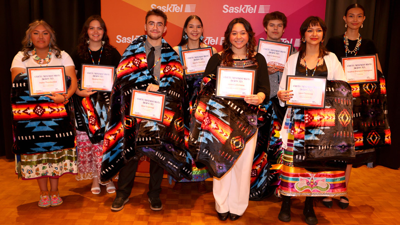 "As these young people move forward with their lives, I have no doubt that they will continue to carry themselves as excellent ambassadors for their communities and culture as others have before them," - Doug Burnett, SaskTel President and CEO 
sasktel.com/about-us/commu…