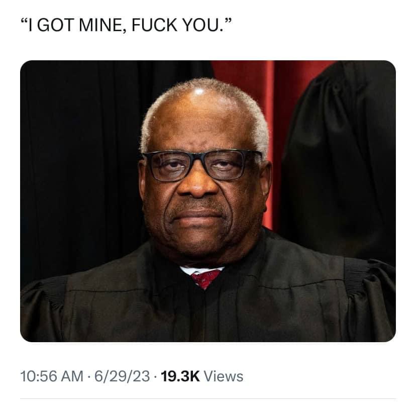 frangeladuo's tweet photo. #SupremeCourtDecision #ClarenceThomas #AffirmativeAction https://t.co/tMlPnafLCJ