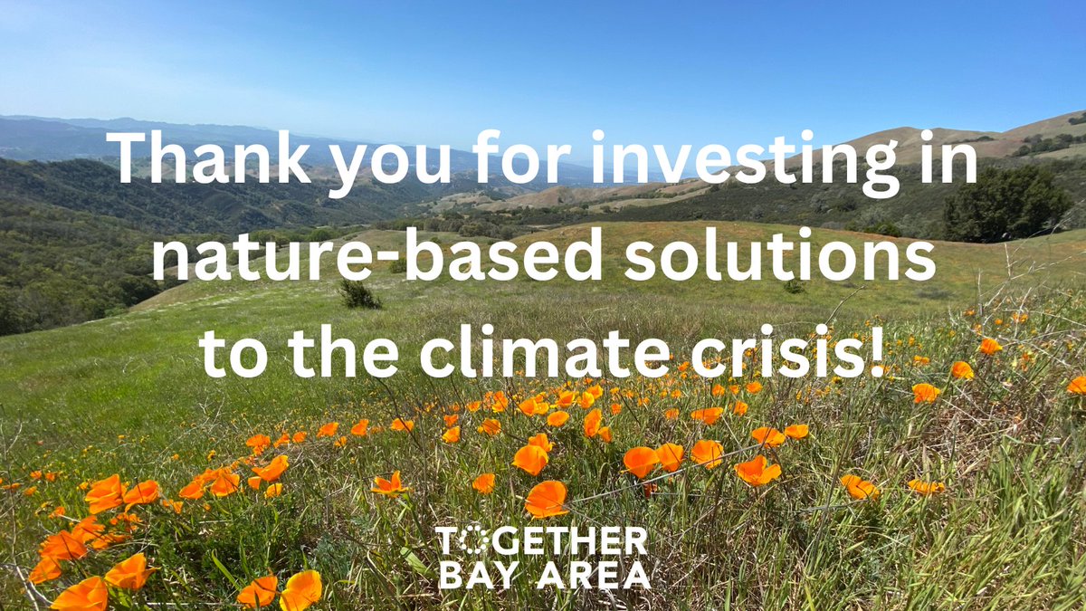 Dear @GavinNewsom @CAgovernor @WadeCrowfoot @NancySkinnerCA @JoshBeckerSV  @PhilTing @ilike_mike @Ash_Kalra @AsmRobertRivas @BauerKahan - 

We love to see budget funding for @ca_coastal & nature-based, equity-centered investments. Thank you!

~ your partners at TOGETHER Bay Area