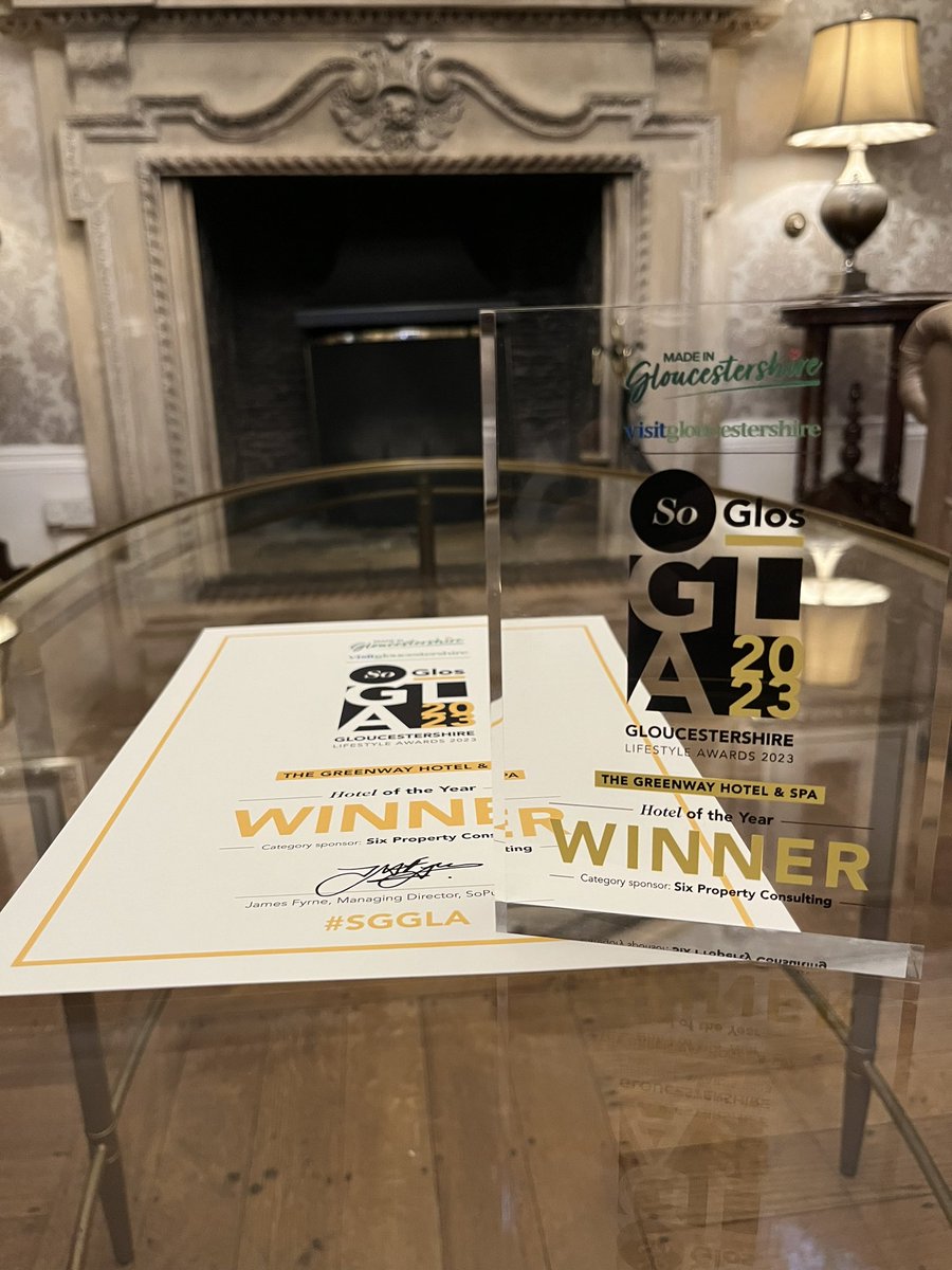 Craig_Rout1985's tweet photo. Feeling super proud, tonight @greenwayhotel won Hotel of the Year at the @soglos #SGGLA a massive thank you to all my team for all you do daily which allows us to win such accolades! https://t.co/pmglWrPaRg