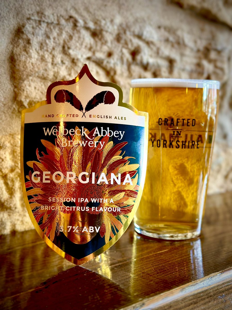 Georgiana now pouring from our friends from <a href="/WelbeckAbbeyBry/">Welbeck Abbey Brewery</a> 🍻🍺 #caskbeer <a href="/BarnsleyCAMRA/">🍺 Barnsley CAMRA</a> #realale #pintplease #happyfriday #beerme